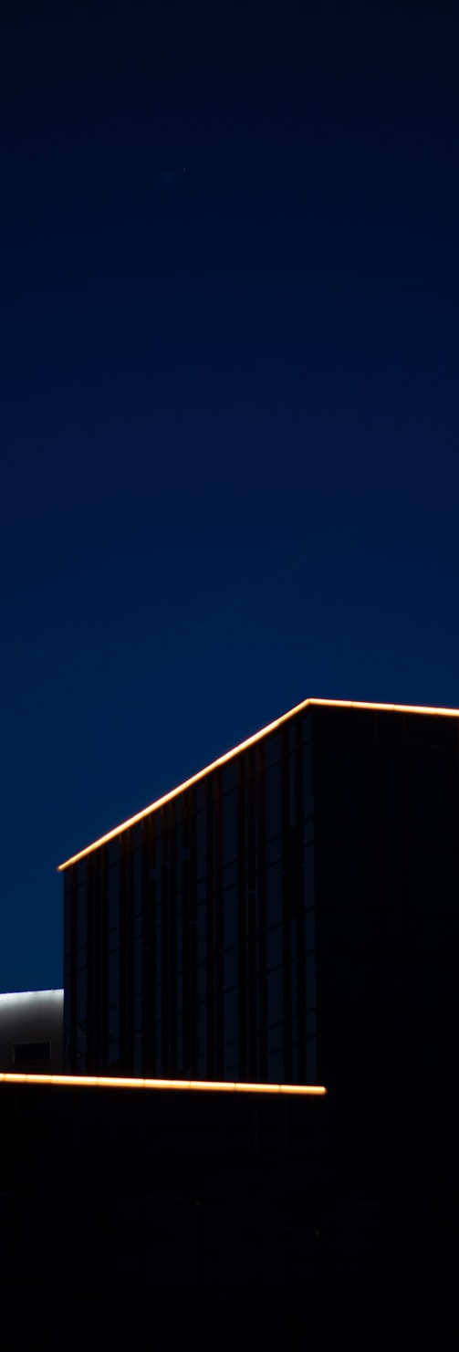 a building with a blue sky